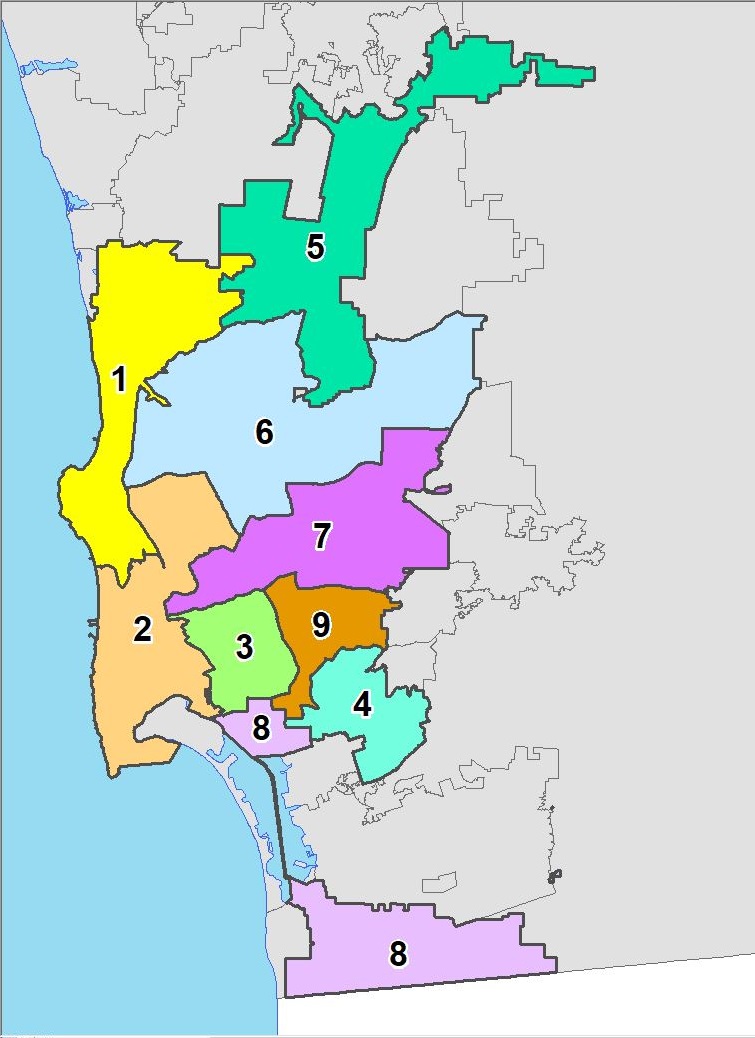 map of city council districts